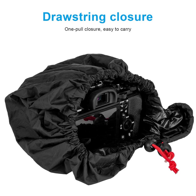 FOMITO Camera Rain Cover Coat Storage Bag Protector Rainproof Waterproof for Canon Nikon Sony - Image 5